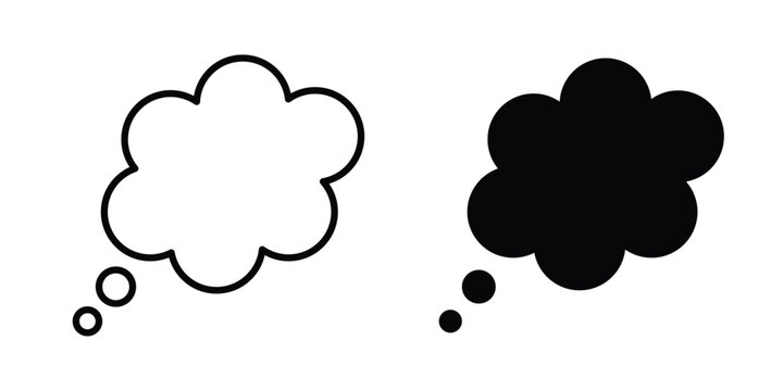 Dream cloud icon vector editable stroke. logo symbol illustration.