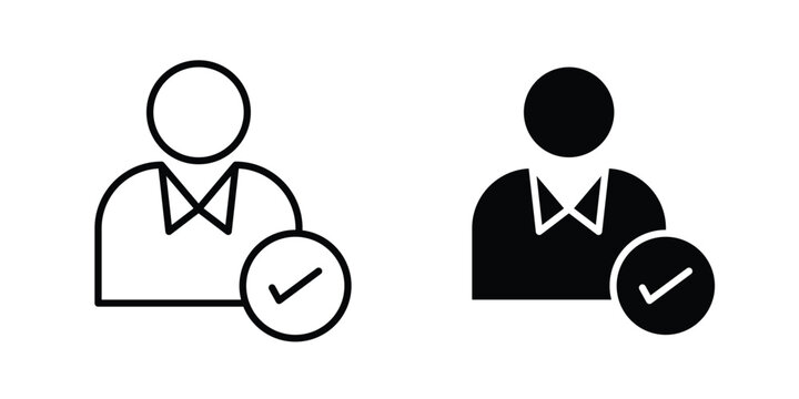 Expert professional icon vector editable stroke. logo symbol illustration.