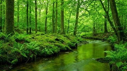 Fototapeta premium river in the forest