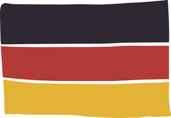 Naklejka premium hand drawn germany flag
