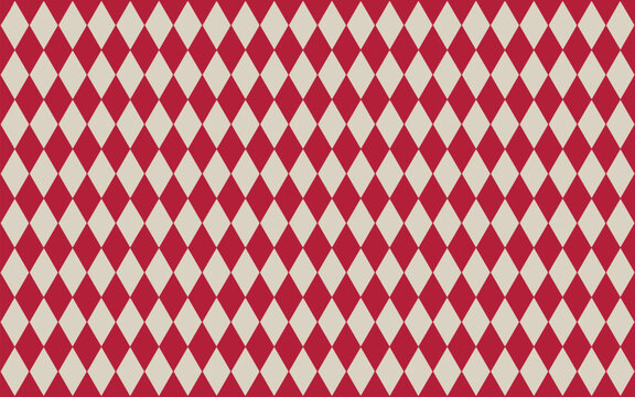 Seamless red and white zigzag geometric pattern background for design and fashion projects