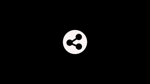 Minimalist logo featuring three interconnected arcs in a circular shape. Circular arcs concept for abstract visuals. Circular arcs connected form for logo design.