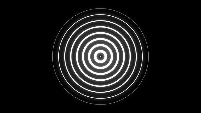 A white color radio waves animation on the background. Radio waves concept. network tower produced radio wave concept. Digital radio waves animation.