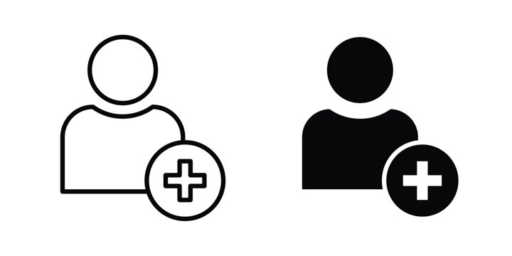 Patient icon vector editable stroke. logo symbol illustration.