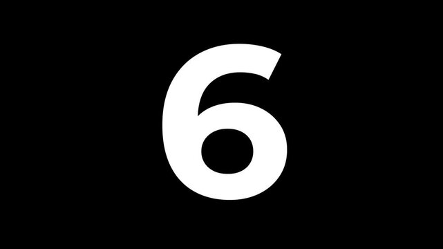 countdown 10 second and text go! timer animation, 10 to 1 countdown video with transparent background, ten second to 1 second countdown