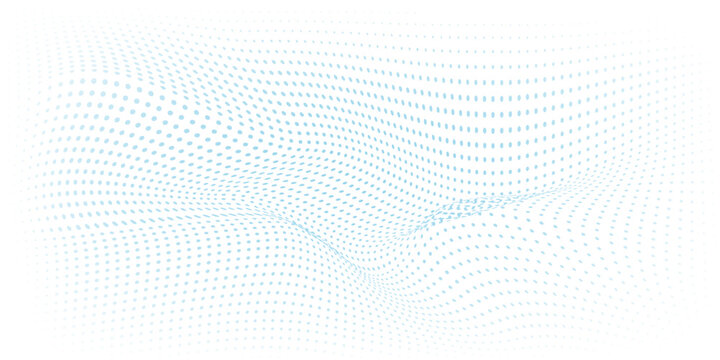 Vector Halftone Texture with the dots becoming smaller and more spaced out towards the edges, and larger and more concentrated in the center.