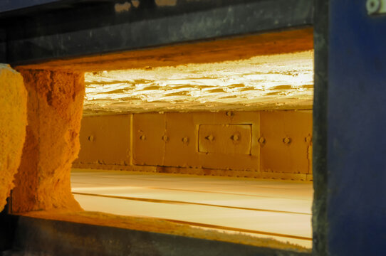 Ceramic Tile Kiln Interior Firing Process