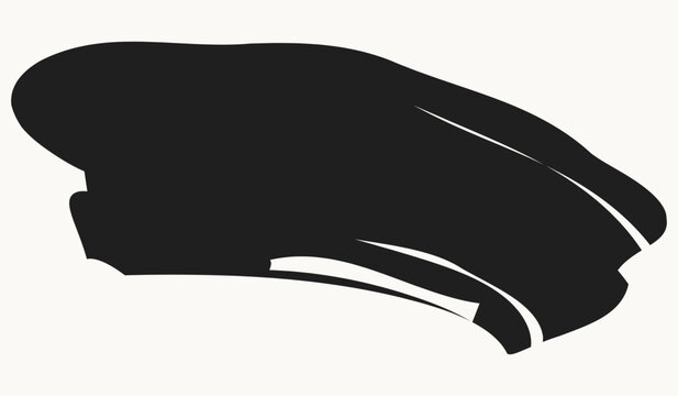  black beret on white background, fashion accessory