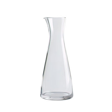Clear Glass Carafe Pitcher Container.