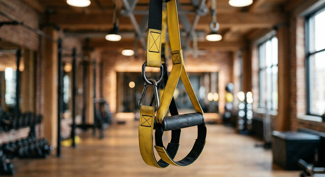 Trx suspension trainer in a gym