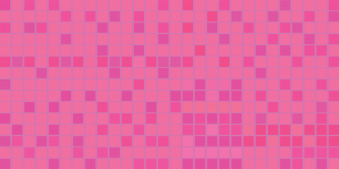 Fototapeta premium Abstract Pastel Pink Square Mosaic Pattern Stock Vector