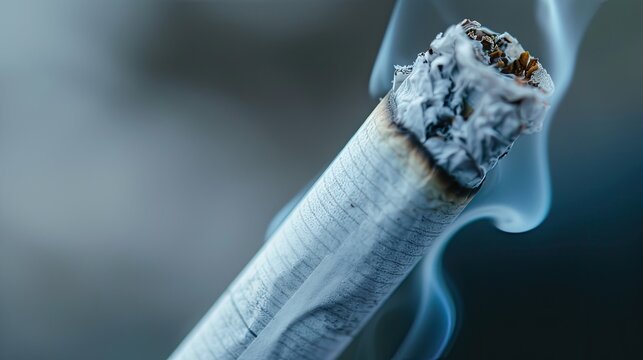 World No Tobacco Day Concept. Stop Smoking. Tobacco cigarette butts on the floor. health concept The more you smoke, the worse your health and life.
