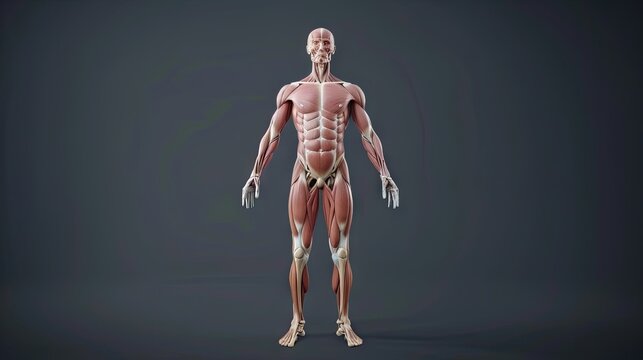 a pixel art of a man s muscles and skeleton