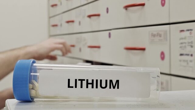 LITHIUM tablets used to stabilize mood in bipolar disorder
