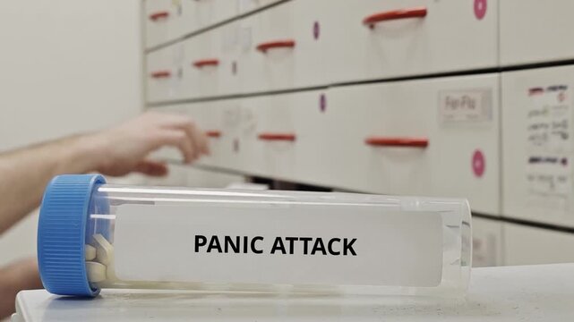 PANIC ATTACK treatment tablets used to reduce acute anxiety and panic symptoms