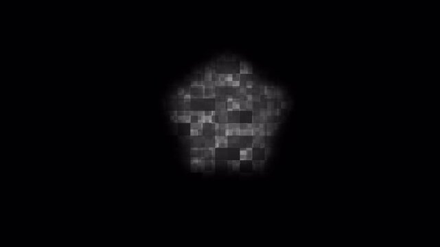 Mosaic Blur Censored Animation with Pixelated Block Effect and Shifting Square Pattern for Privacy Protection 4k video