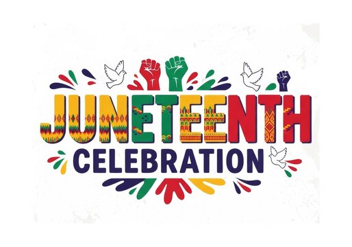 Juneteenth banner design celebrating freedom, heritage, and cultural pride.