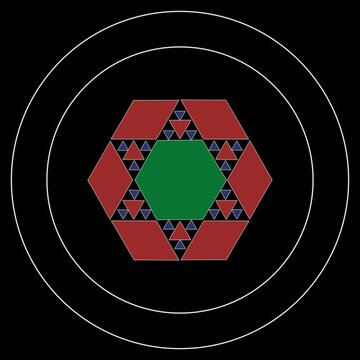 Animated reconstruction of an ancient Romanesque floor mosaic with symmetrical patterns