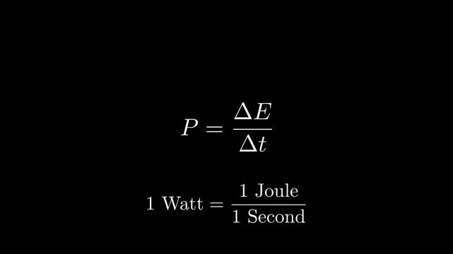 Unit of Power as being the Watt and how this unit relates to energy flow in a circuit