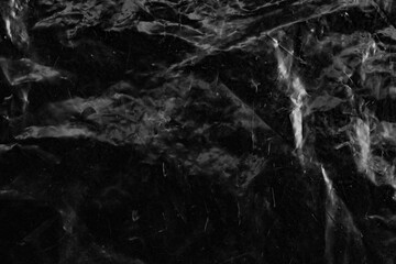 Naklejka premium Transparent plastic wrap texture overlay isolated on PNG background.
