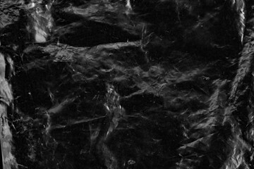 Transparent plastic wrap texture overlay isolated on PNG background.