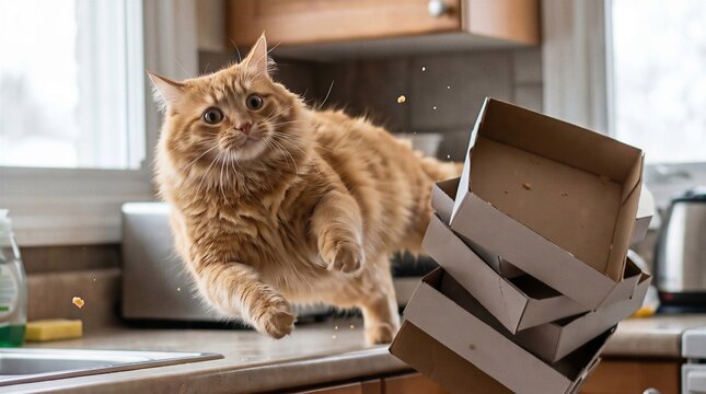 flaying cat
