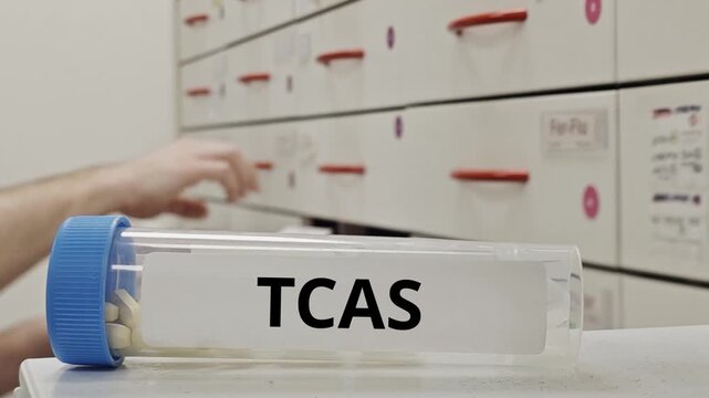 TCAS tablets used to treat depression and chronic pain disorders