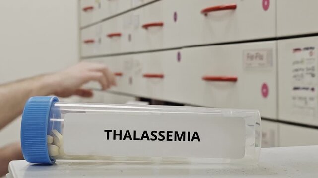 THALASSEMIA treatment tablets used to manage hemoglobin production disorders