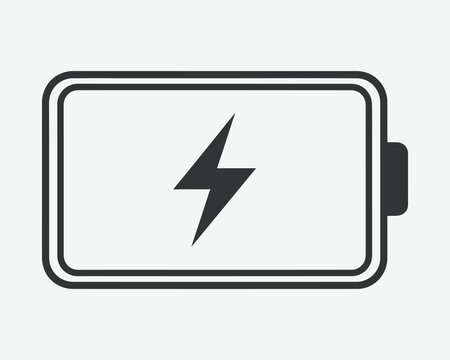 Battery charging icon a simple illustration of power replenishment
