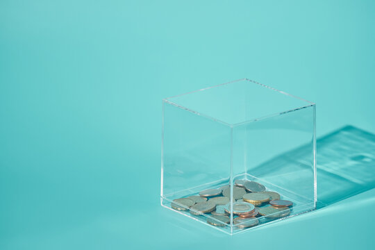 Transparent Financial Savings and Investment Concept