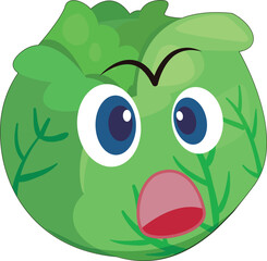 Naklejka premium hand drawn lettuce