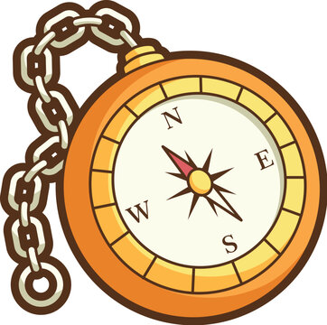 Cartoon compass
