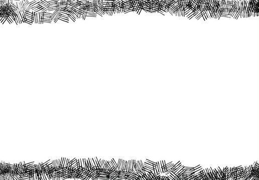 An animated frame with a grunge-style texture. A screen featuring two dark moving lines