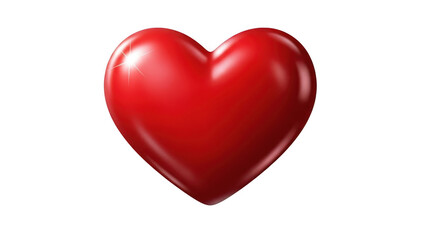 Fototapeta premium Red heart shape icon symbol love passion romance vector illustration