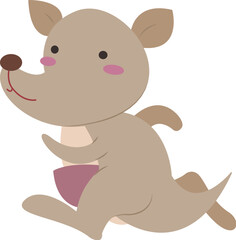 Obraz premium Lovely running kangaroo
