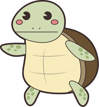 Lovely standing turtule