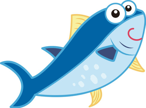 cartoon tropical fish