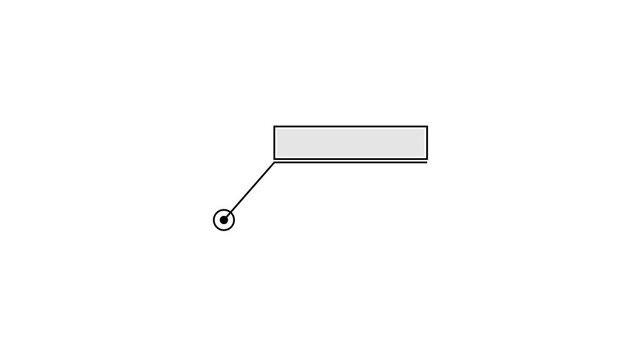 Simple callout box with pointer and circle on white. Simple callout box for speech bubble. Professional simple callout box for digital annotation and modern graphic interface visuals.