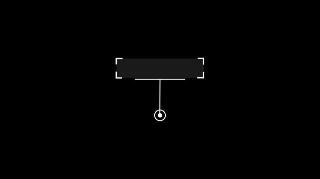 Minimalist callout graphic with rectangle and line. Minimalist callout graphic for text label. Professional minimalist callout graphic for digital annotation and clean design visuals.