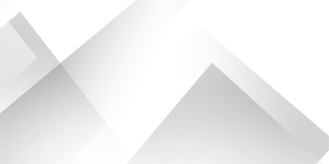 Obraz premium Abstract modern white design features subtle shadows . Modern white and gray technology concept diamond triangle geometric line background . abstract tech banner design. Graphic design element stripe