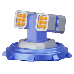 3D Autonomous Defense Sentry Gun War Robot  © Rolas Design