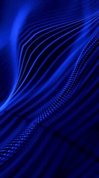 Tiny luminous dots pulse in synchronized motion, creating a minimalist yet powerful wave pattern that symbolizes precision, data, and high tech harmony.