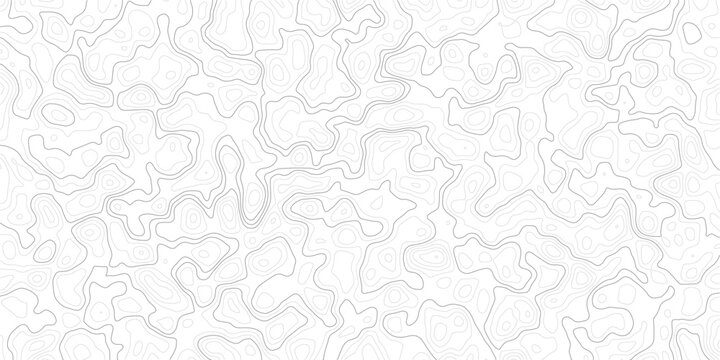 Topographic map contour lines pattern on white background for design_1