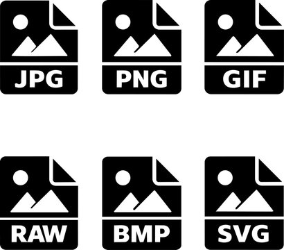 File format icons vector line symbol. Vector