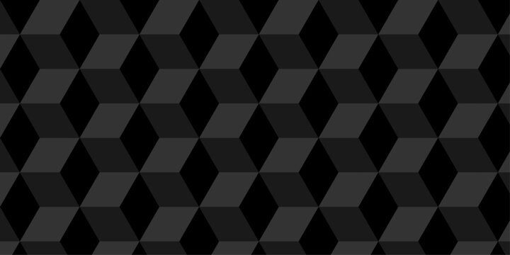 Illustration squares seamless geometric pattern with cubic shapes. Abstract geometric triangle background mosaic wallpaper.