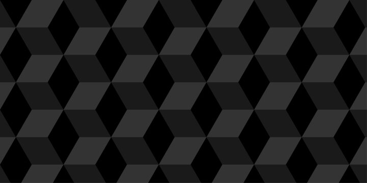 Illustration squares seamless geometric pattern with cubic shapes. Abstract geometric triangle background mosaic wallpaper.
