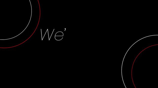 We'll right back soon typography animation