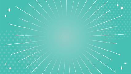 Mint Green Radial Burst Background with Copy Space ミントグリーンの放射線背景コピースペース ©  camellia