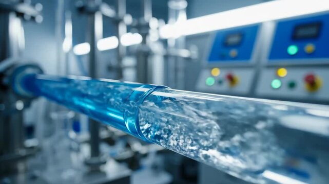 Water scarcity challenges drive climate adaptation using advanced water purification technology industrial and modern laboratory