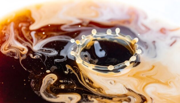 Close-up of coffee with a splash.